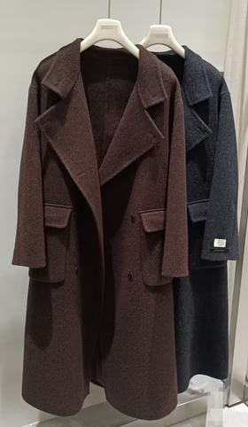 【门店同款】ENJOY冬季“暖冬知性”双口袋翻领大衣 167695115