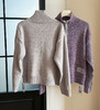 鄂*1980高领花纱羊毛半拉链毛衣101 商品缩略图5