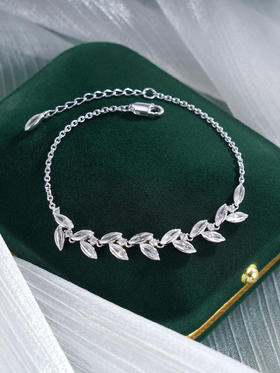 子佩集S925银【岁岁欢愉】手链【YS-0687】纯银时尚麦穗锆石手链2503