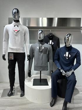 男士舒适 吸湿排汗 高弹性不变形 半拉链 速干长袖 基础户外款式 贴身层