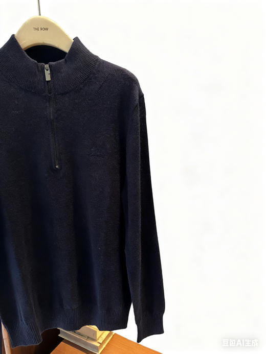 是bbr的半拉链针织毛衣！ 灰色 蓝色 黑色 商品图5