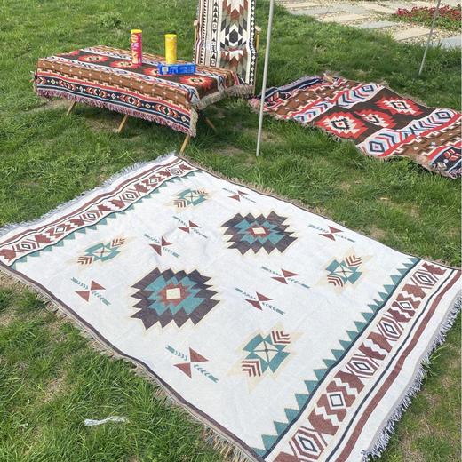 野餐垫ins风露营毯子帐篷地垫户外折叠桌布置氛围装饰必备 商品图0