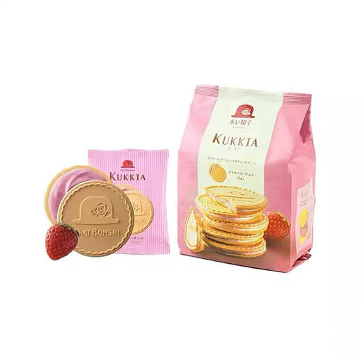 红帽草莓味薄脆饼干62.4g 商品图0