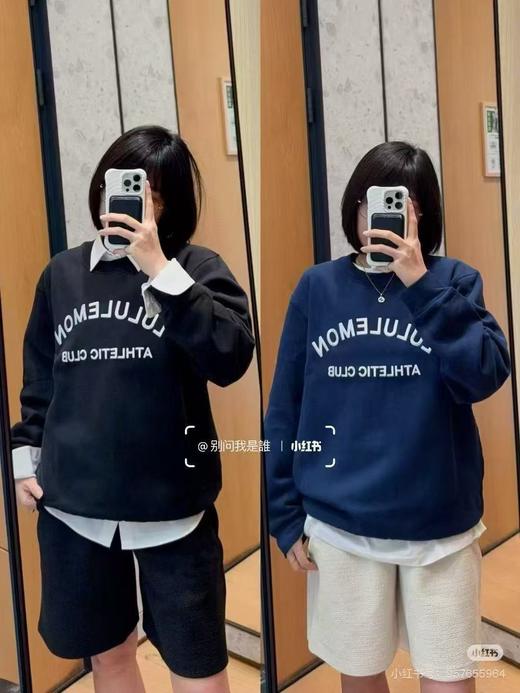 露露乐檬 Steady State 学院风男士圆领奥立绒卫衣 商品图0