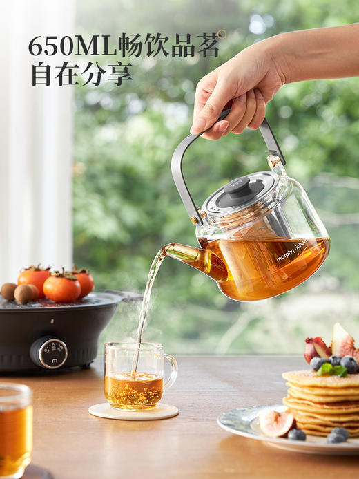 摩飞围炉煮茶器家用电茶炉室内电陶炉套装网红养生壶饮茶饮水机 商品图4