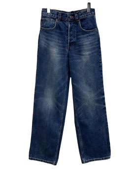 女款高腰直筒棉牛仔裤长裤la008