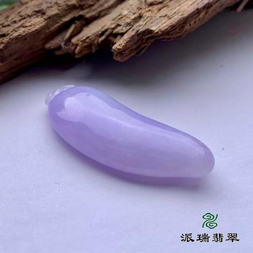 派瑞翡翠 翡翠挂件 糯种 紫色 商品图3