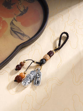 子佩集S999银【貔貅灵瑞】钥匙扣【DZ1053】纯银2503