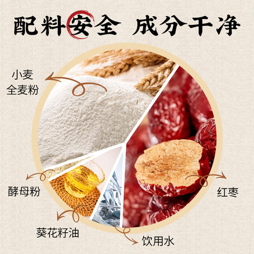 限时买赠【一穗堂·一半是枣的枣糕】108克（18克*6个）满96顺丰冷链包邮 / 三种有机原料 商品图2