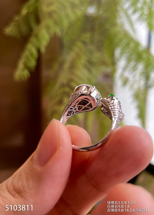 5103811，平安扣戒指。具体价格微信咨询 商品图5