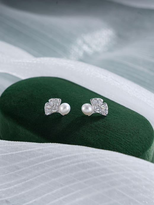 子佩集S925银珍珠耳钉【YEH-0581】纯银2503 商品图0