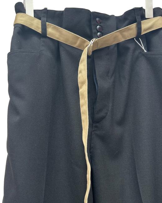 男款明线腰带直筒休闲裤长裤he016 商品图2