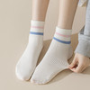 【袜子女四季款棉袜中筒袜】吸汗透气无骨运动棉袜多巴胺条纹女中筒袜 商品缩略图1