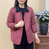 秋冬新款中年妈妈装休闲翻领加绒保暖棉服外套女百搭宽松遮肉上衣 商品缩略图1