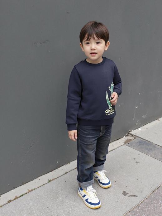 佐丹奴童装25年新款纯棉圆领卫衣03095615 商品图1