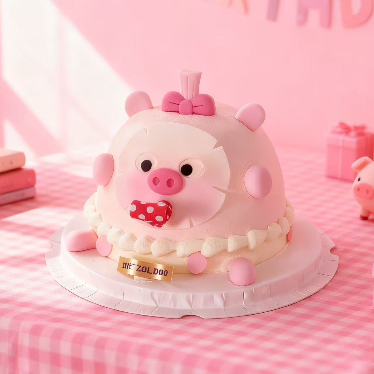 精致面膜小猪（酸奶鲜果坚果戚风）