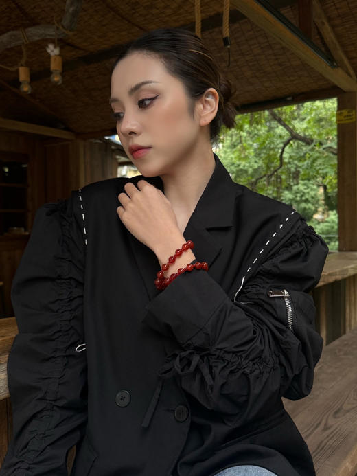 赵露丝同款 红玛瑙叠戴手串 商品图1