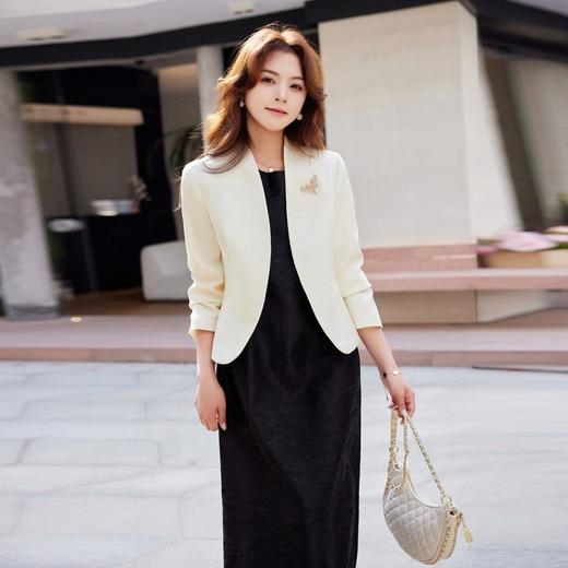 CME8118婵米儿法式小西装小香风外套2025秋季新款旗袍搭配显瘦上衣女 商品图3