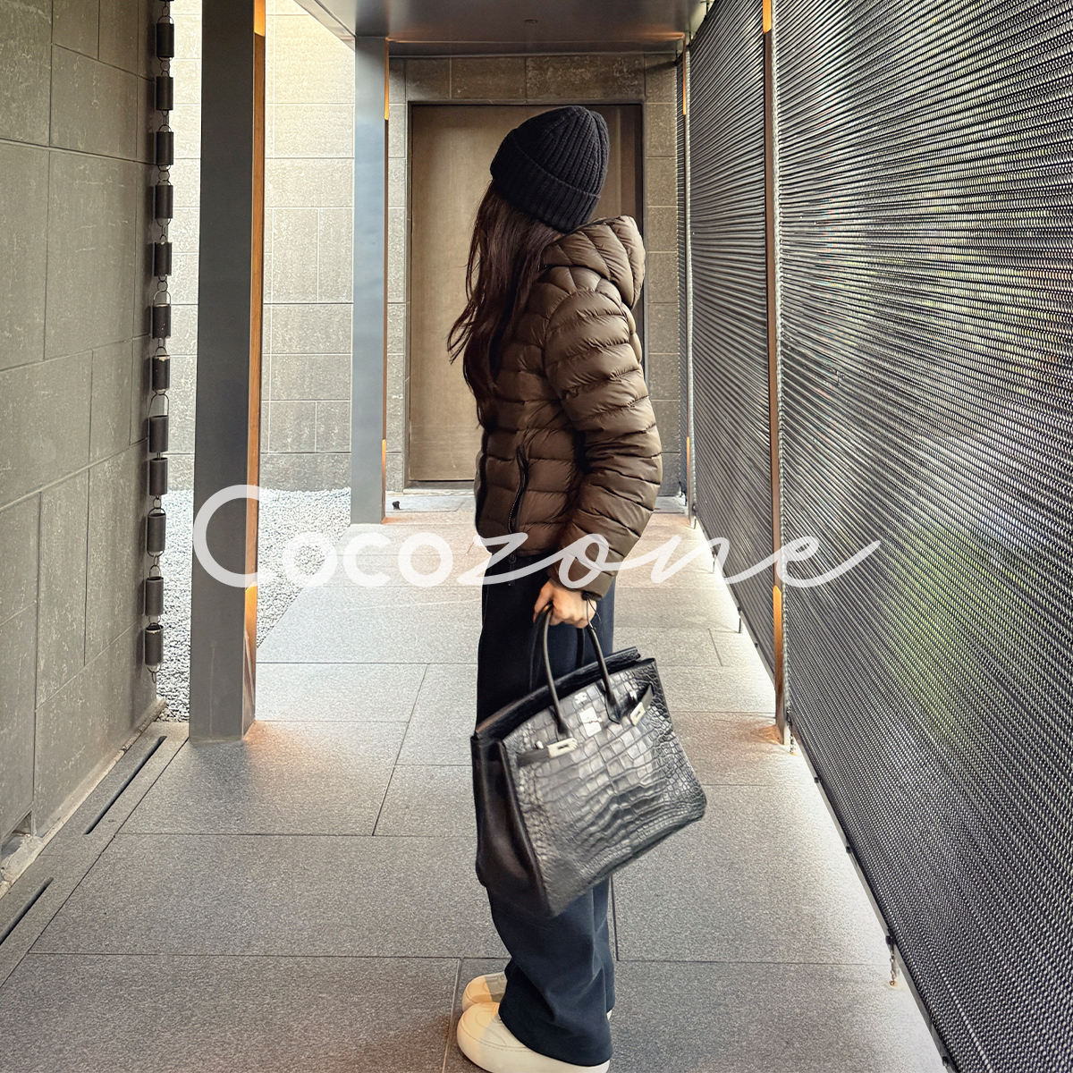 COCO ZONE 刘 一一 “两穿卫裤”抽绳系带垂坠感休闲裤 CD1A1696