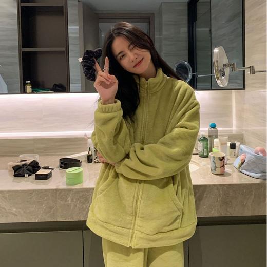 【升级款拉链开衫睡衣家居服套装】可外穿女加厚保暖舒适休闲两件套装 商品图1