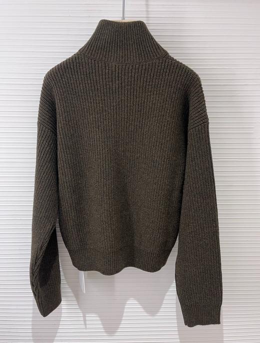 女款logo拉链针织毛衣外套lv008 商品图1