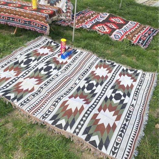 野餐垫ins风露营毯子帐篷地垫户外折叠桌布置氛围装饰必备 商品图1