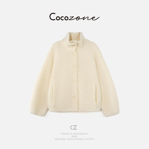 COCO ZONE 刘 一一“暖阳毛衣”100绵羊毛单排扣羊毛衫 CD2A2963 商品图2