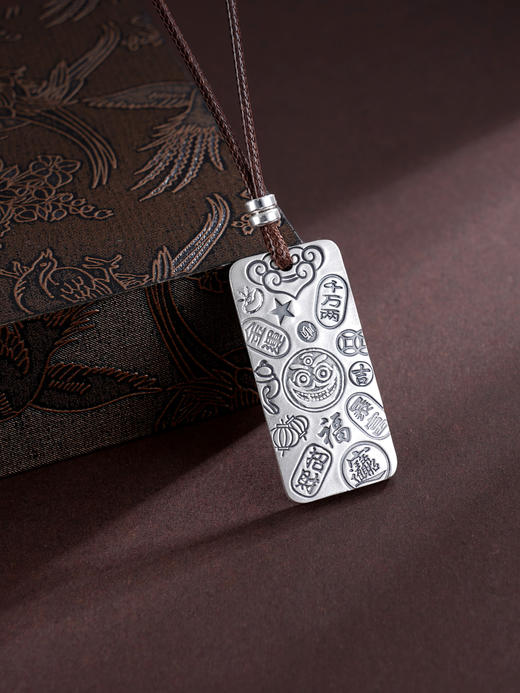 子佩集S999银【八方福源】套链【E229】纯银项链2503 商品图0