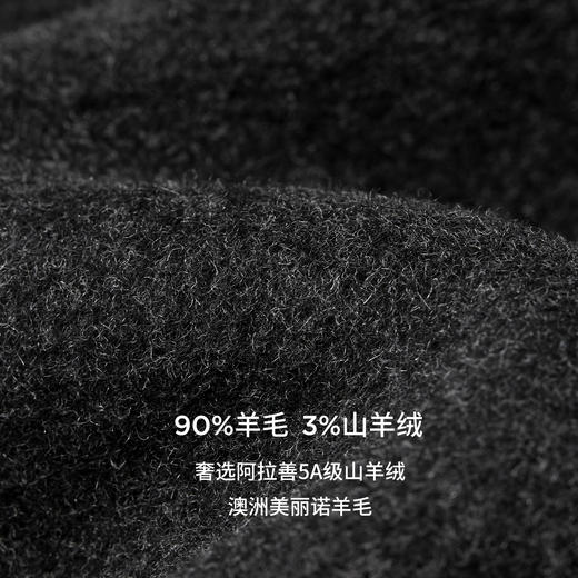 棉仓367811003-羊毛羊绒混纺双面呢毛呢夹克男秋冬廓形大贴袋保暖呢子外套 商品图2