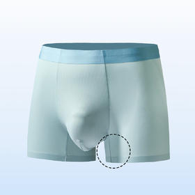 棉仓363898001-网孔冰丝无痕平角内裤男士一片式裁剪透气四角短裤男款裤衩