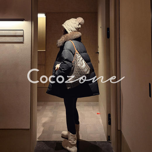 COCO ZONE 刘 一一“深冬”90鹅绒蓝狐毛领鹅绒服 CD2A2865 商品图0