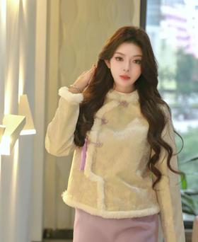 新中式梭织上下套长裙~