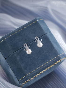 子佩集S925银珍珠耳钉【Y-9681】纯银2503