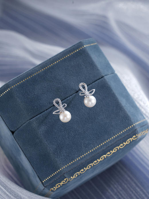 子佩集S925银珍珠耳钉【Y-9681】纯银2503 商品图0