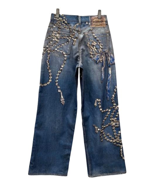 中性款3D印花牛仔裤长裤la001 商品图1