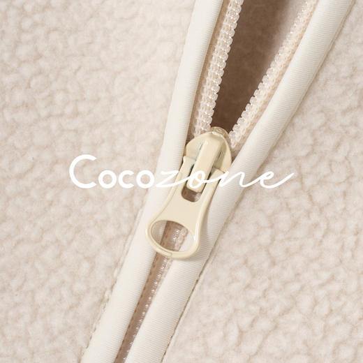 COCO ZONE 刘 一一 “杏仁”纯色连帽拉链外套 CD1A1726 商品图3