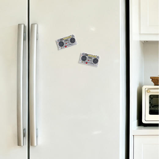 Tai集泰山文创冰箱贴可旋转录音机亚克力减压玩具复古风伴手礼 商品图4