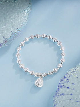 子佩集S925银【时光凝福】手串【TSB0001-52】纯银手链葫芦2503