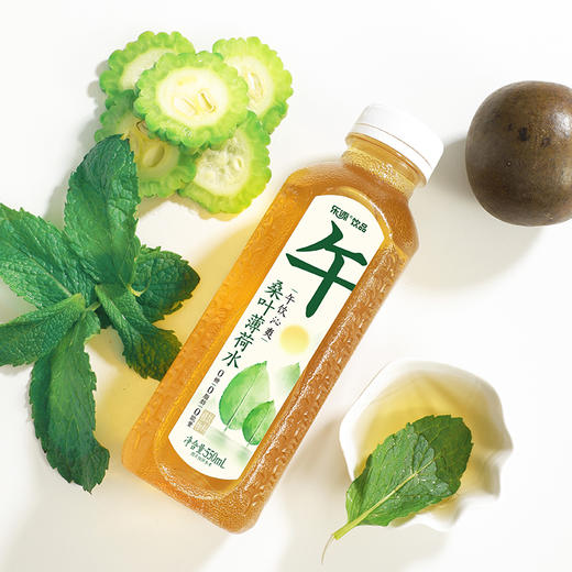 乐源桑叶薄荷水550ml6瓶0脂0糖植物饮料健康无添加植萃养生水包邮 商品图2