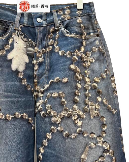 中性款3D印花牛仔裤长裤la001 商品图2