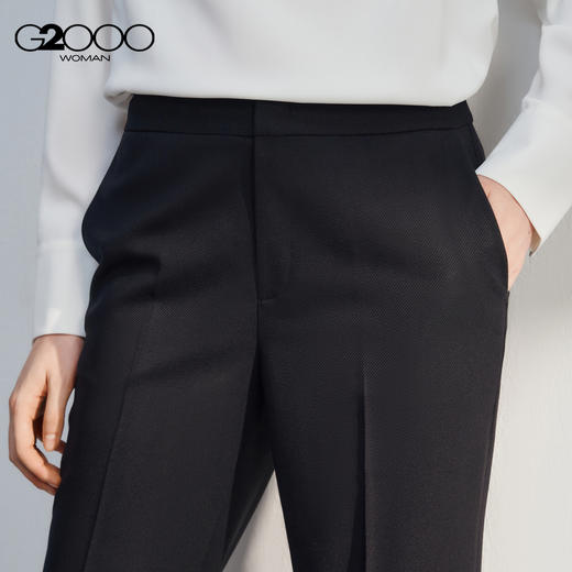 G2000女装FW25商场新款【烟管裤/舒适弹性】商务通勤九分裤西裤56252036 商品图2