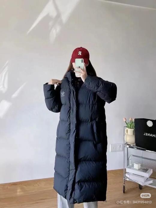 MLB冬季新款长款鹅绒情侣连帽羽绒服 商品图4