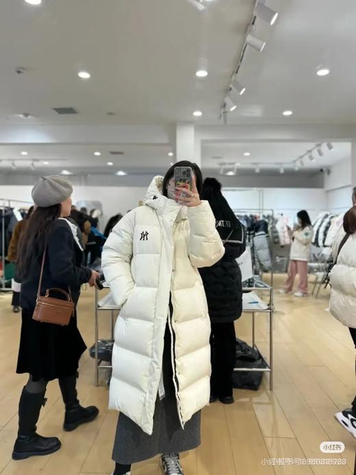 MLB冬季新款长款鹅绒情侣连帽羽绒服 商品图3