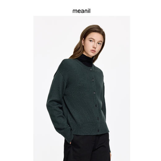 零意义 meanil 质感28%细羊毛厚开衫 商品图11
