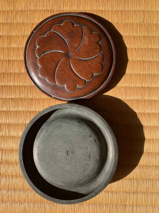 圆形端石硯与黄杨木葵花盖，顺丰包邮 商品图11