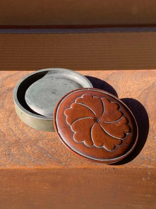 圆形端石硯与黄杨木葵花盖，顺丰包邮 商品图12