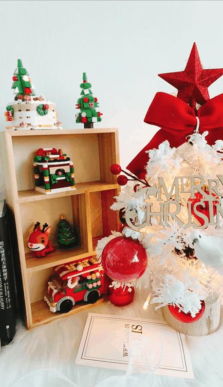 DIY手工白鸽灯光桌面圣诞树 商品图5