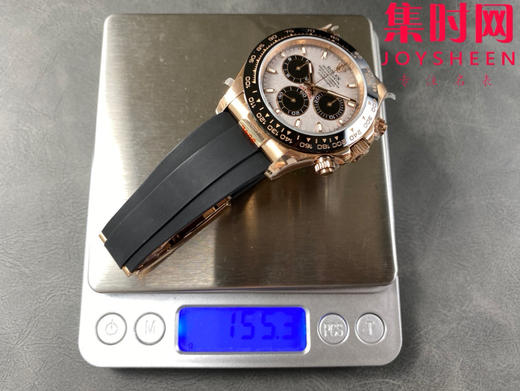 劳力士新款 QF配重版 重量150克+ 迪通拿玫金陨石面配重版 4130机 男士腕表 商品图8