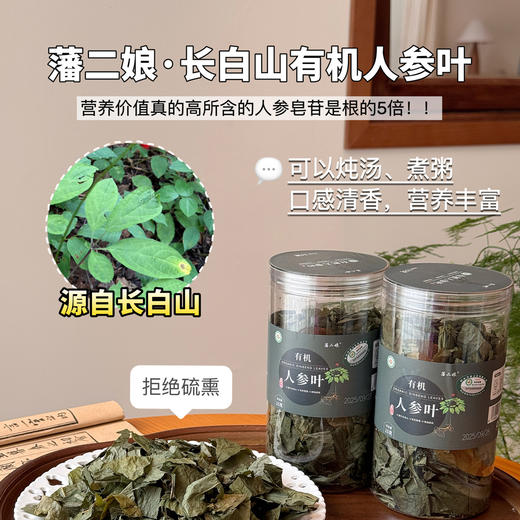 长白山有机人参叶  15克/罐*2罐 商品图0