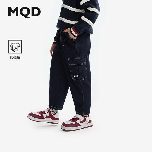 【MQD】[泰迪珍藏系列]男童加绒牛仔裤冬装儿童防褪色长裤 商品图0